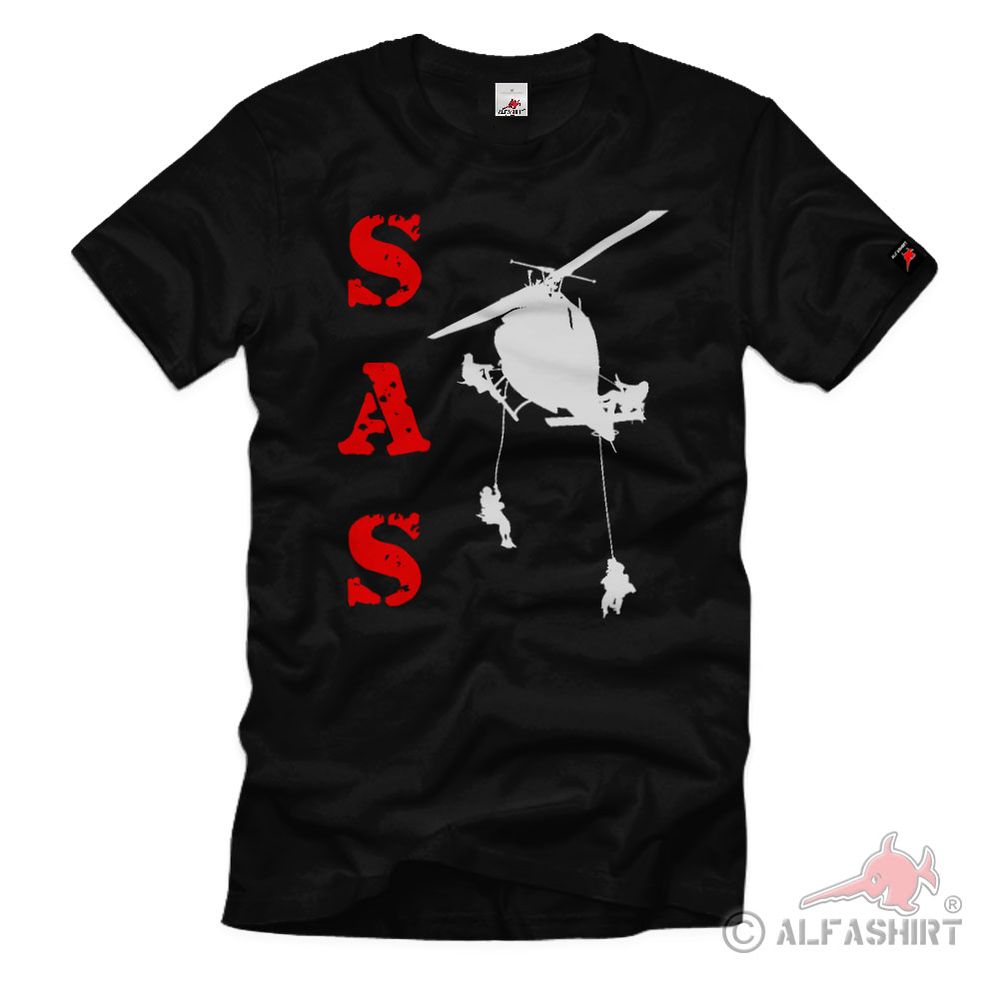 Special Air Service SAS British Army Helicopter Use Abseil T-Shirt # 78