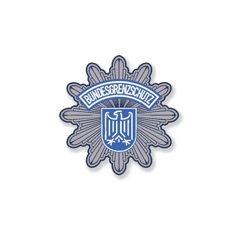 Sticker Federal Border Guard Star Abzwichen Coat of Arms BGS Inch Use 7cm # A5710