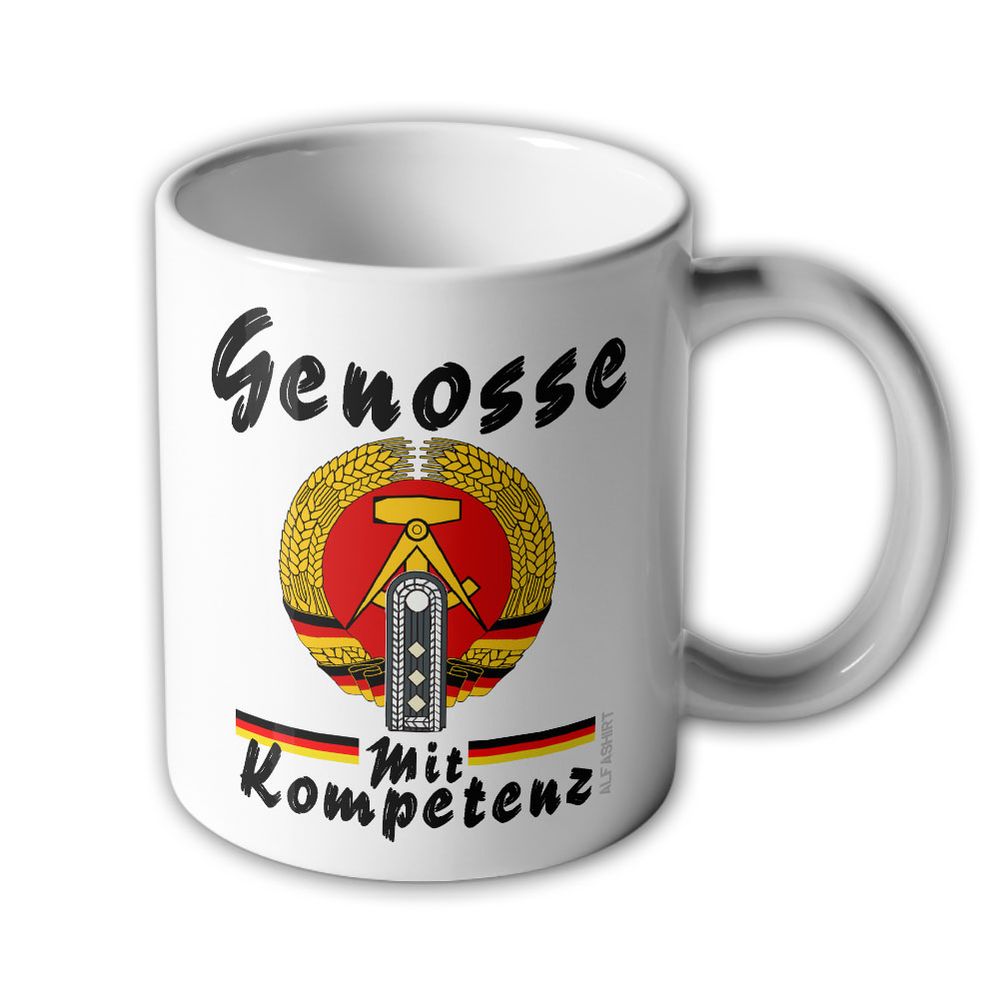 Cup DDR People's Police Obermeister Comrade with Competence Shoulder Straps Police #24178