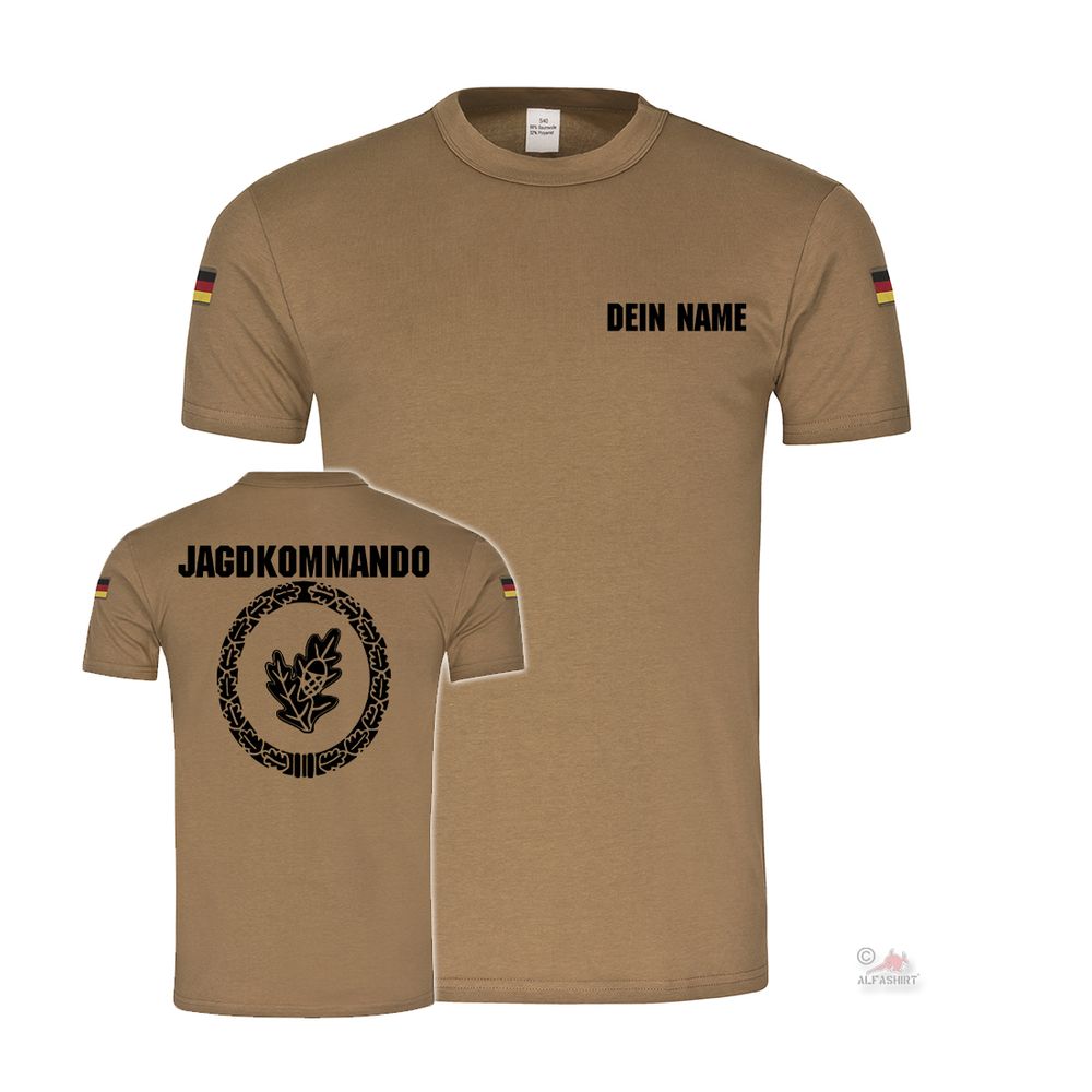 PERSONALISIERT BW Tropen Jagdkommando Einzelkämpfer Klasse 2 T-Shirt#37592
