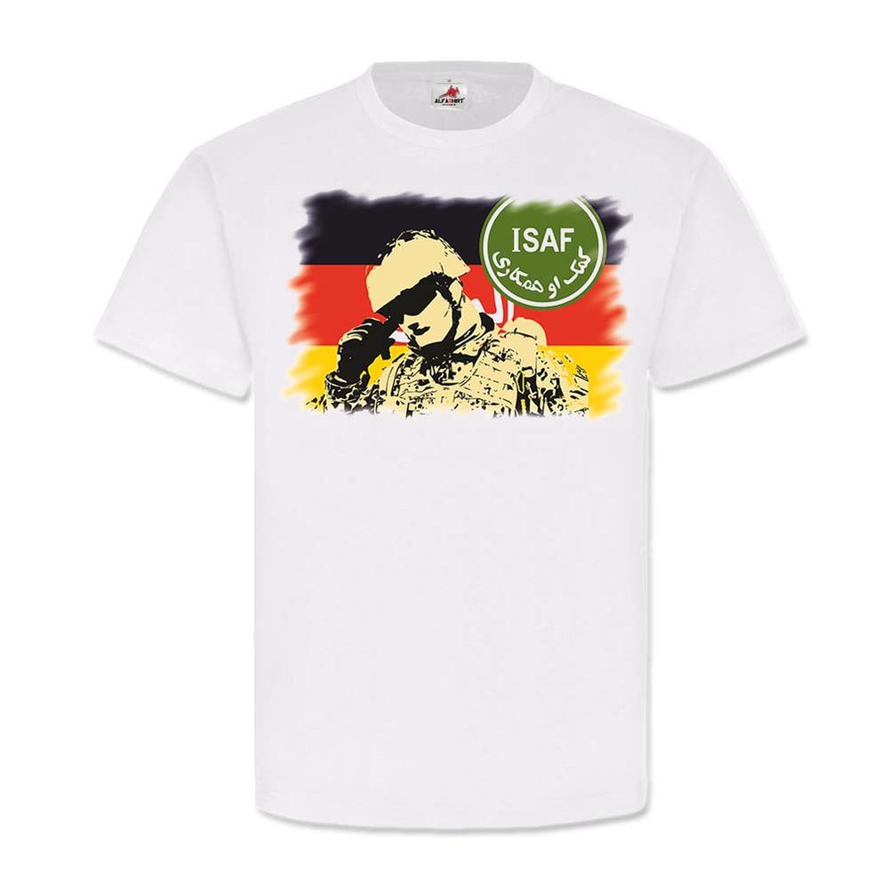 ISAF BW Flaggen T-Shirt BW Bundeswehr Militär Flagge Fahne Soldat T-Shirt #24332