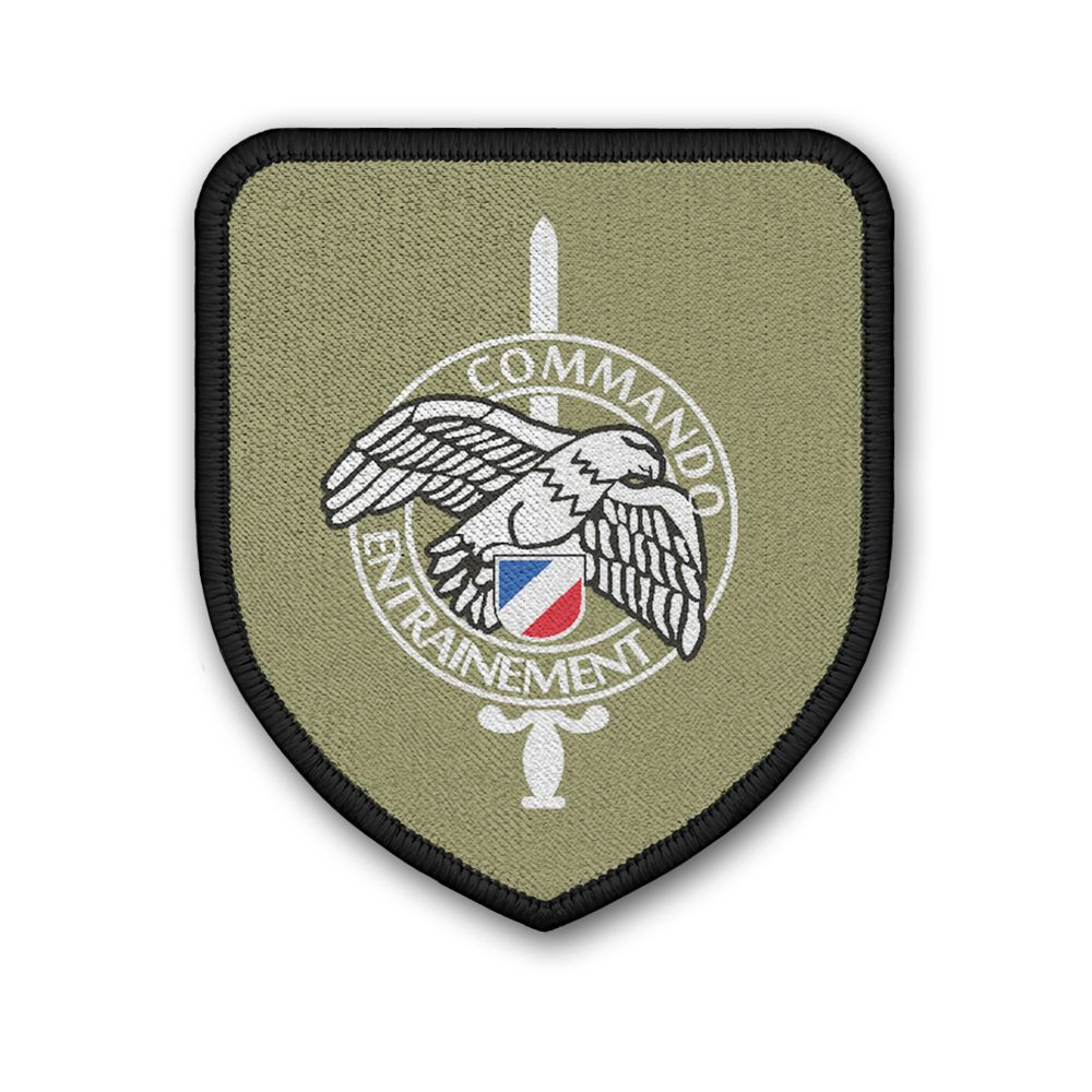 Patch 75 x 65 Commando Entrainement Wappen Abzeichen Adler Schwert Militär#34951