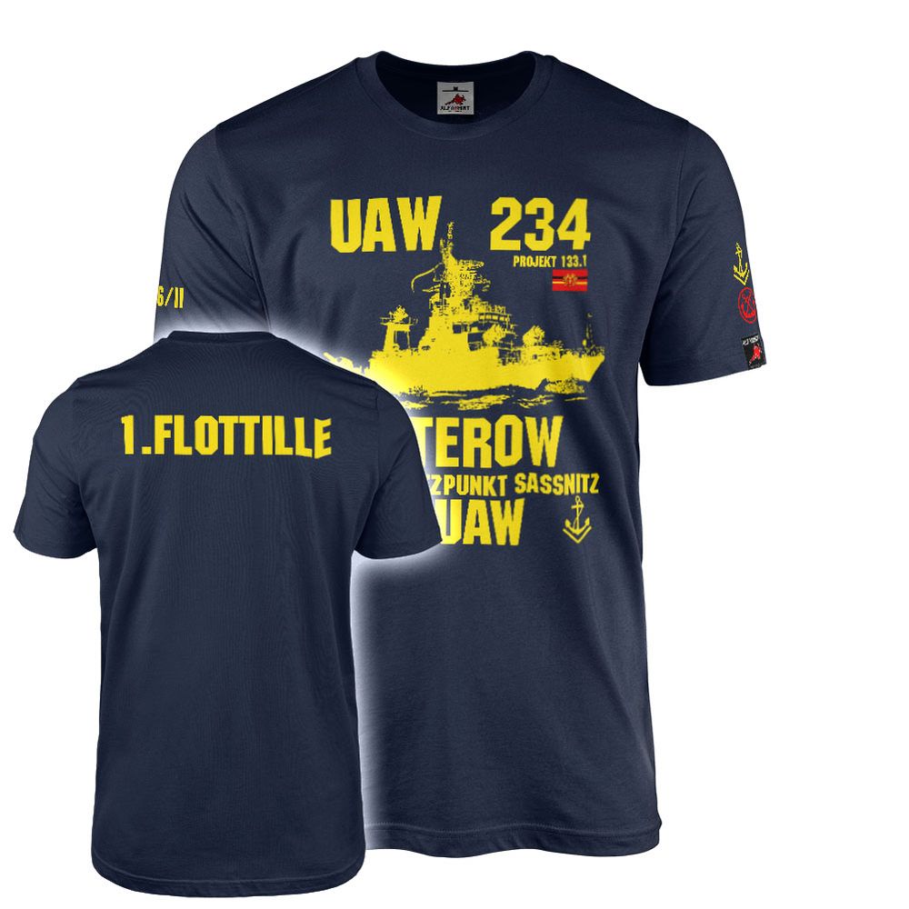 T-Shirt 3. UAW 234 Project 133.1 Teterow Marine-Sassnitz DDR NVA 1 #46222