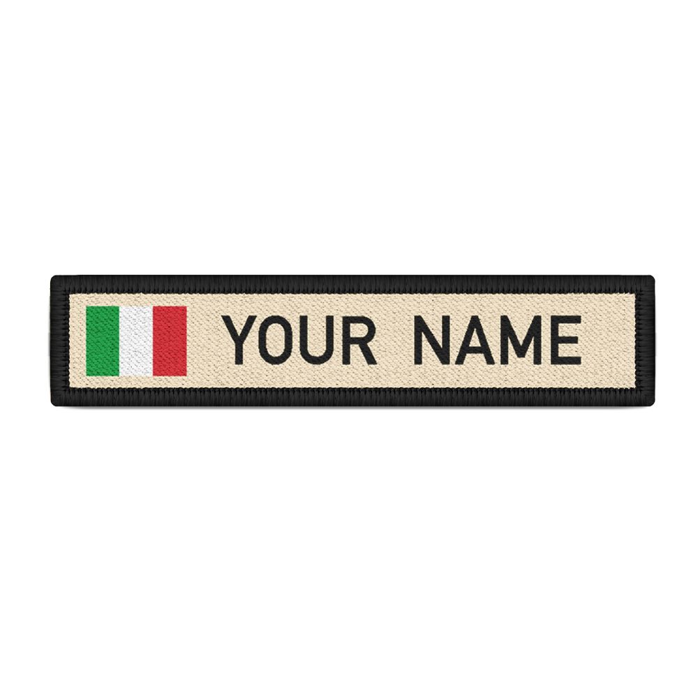 Namenspatch Italien Italia Nome della Patch Landesflagge Banderia del #25208