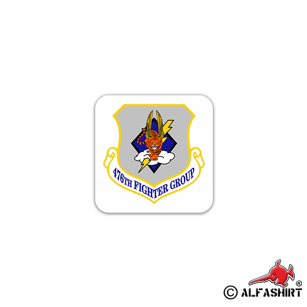 Aufkleber/Sticker 476th Fighter Group United States Fighter Attack 7x7cm A2603