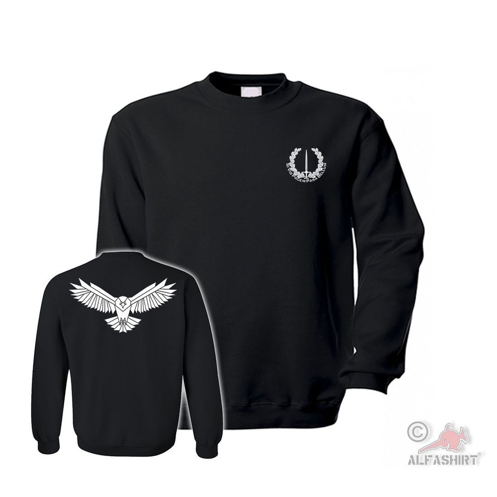 Pullover Si Vis Pacem Para Bellum Sprichwort Schwert Lorbeer Kranz Adler #36507