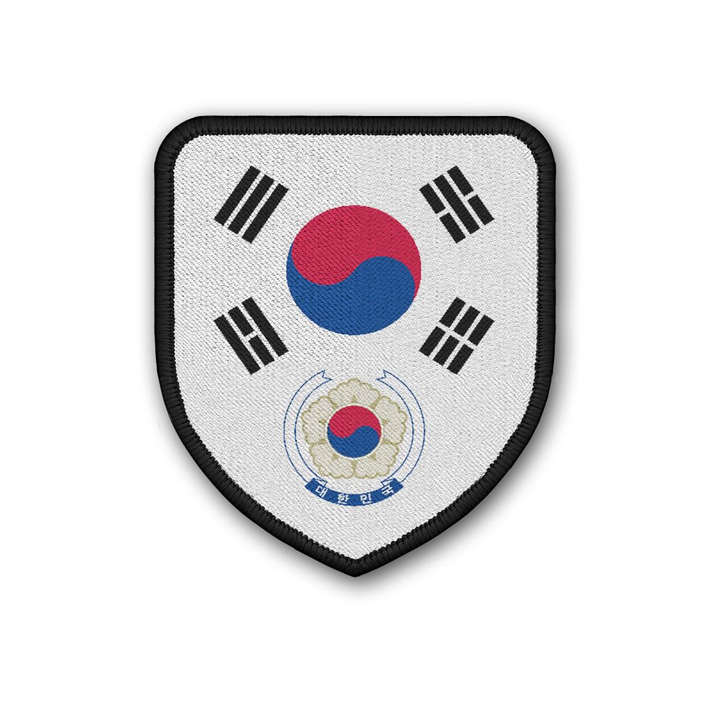 Patch Landeswappenpatch Südkorea Aufnäher Landeswappen Siegel Flagge #21975