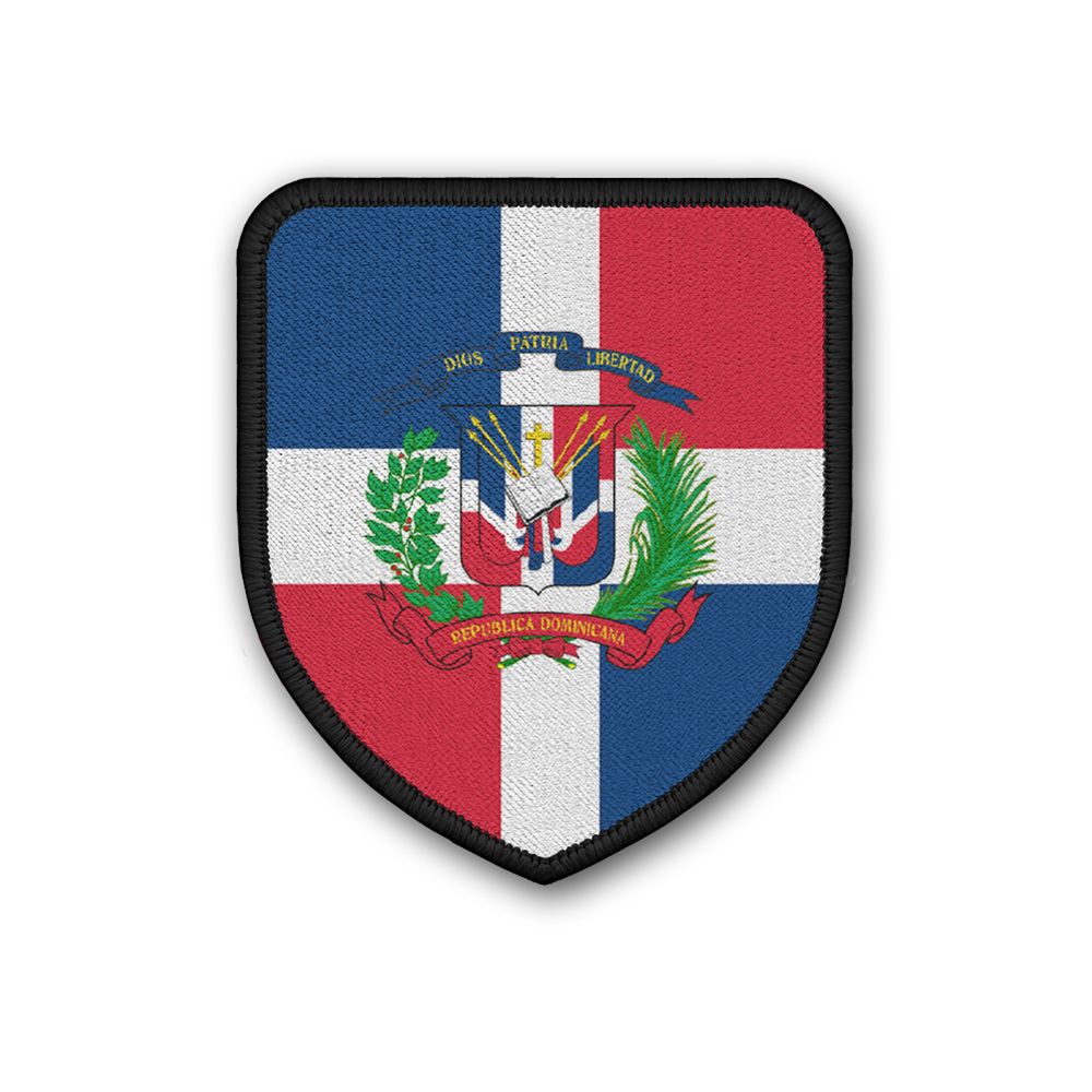 Patch Flagge von der Dominican Republic Flag Land Staat Aufnäher Wappen #21376
