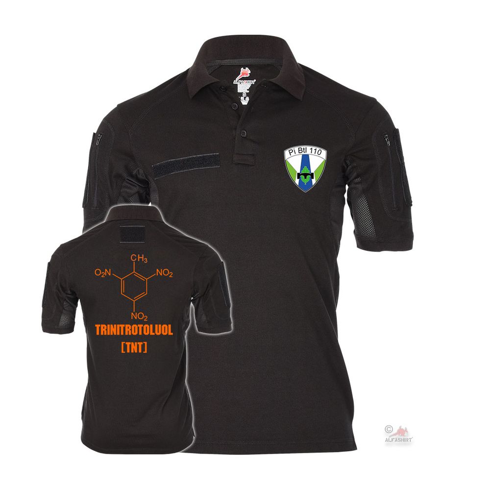 Tactical Polo PiBtl 110 TNT Strukturformel Sprengstoff Chemie Pionier #32053