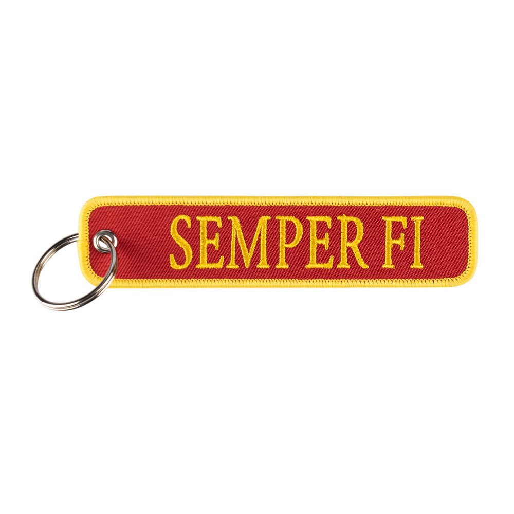 Schlüsselanhänger Semper Fi US Marine Spruch Soldat 12,5x2,5cm #42121