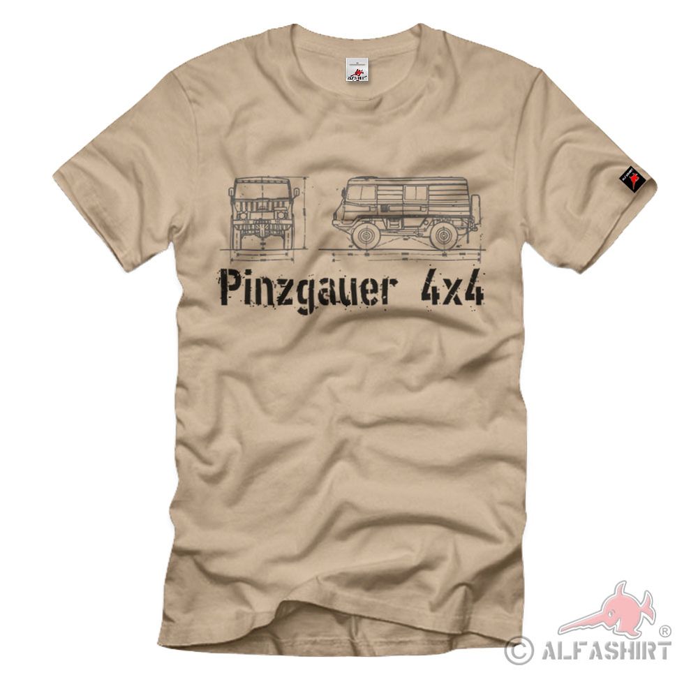 4x4 Pinzgauer Offroad Allrad Bundesheer Oldtimer Fan T Shirt #853