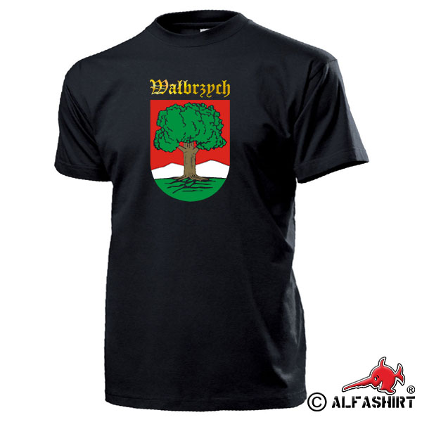 Walbrzych Coat of Arms Dolny Slask Lower Silesia Poland T Shirt # 15781
