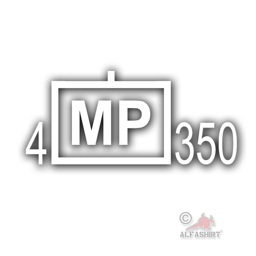 Sticker tactical sign 4 MP 350 Feldjäger Btl company 30x14cm # A5235