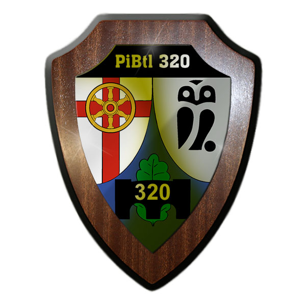 Wappenschild Pionierbataillon 320 PiBtl 320 Pionier-Bataillon Wappen #24069
