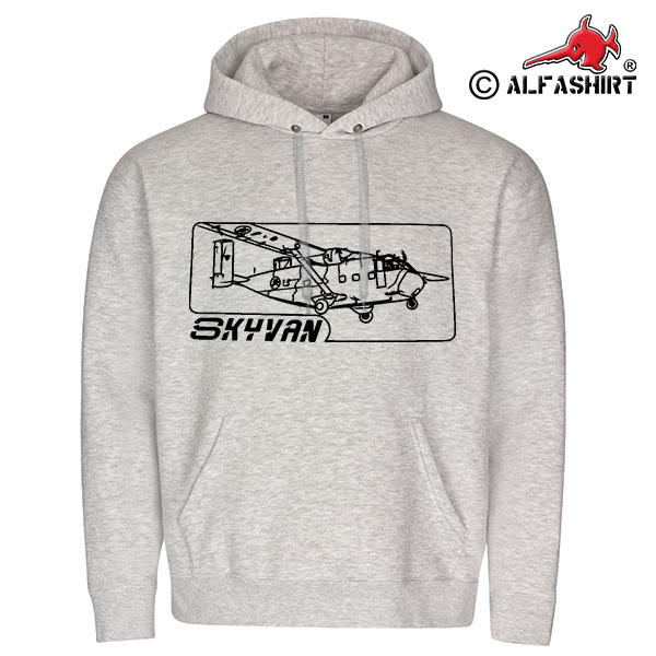 Skyvan Short SC7 Airplane Parachute Freight Transport Hoodie # 15651