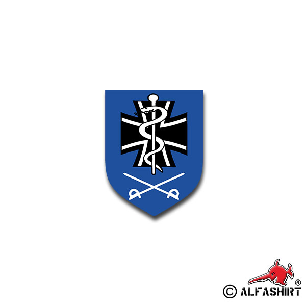 Aufkleber/Sticker Sanitätsdienst des Heeres Sani Medizin BW 7x5cm A1508