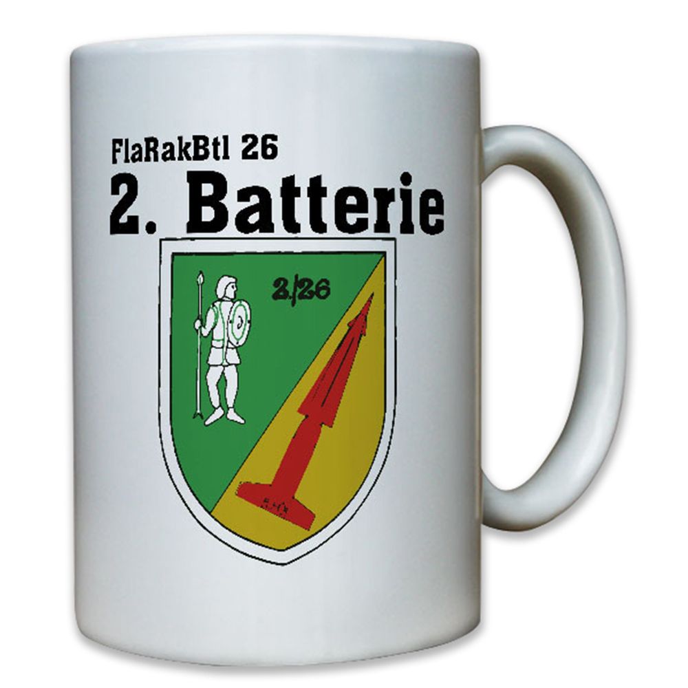 FlaRakBtl 26 Flugabwehrraketenbataillon Bataillon Bundeswehr Bw 2. - Tasse #8297