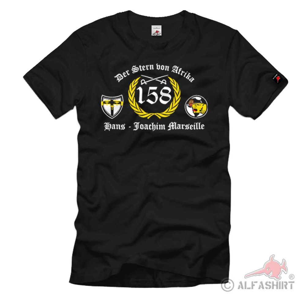 Der Stern von Afrika Hans Joachim Marseille Jagdgeschwader 27 - T Shirt #1568