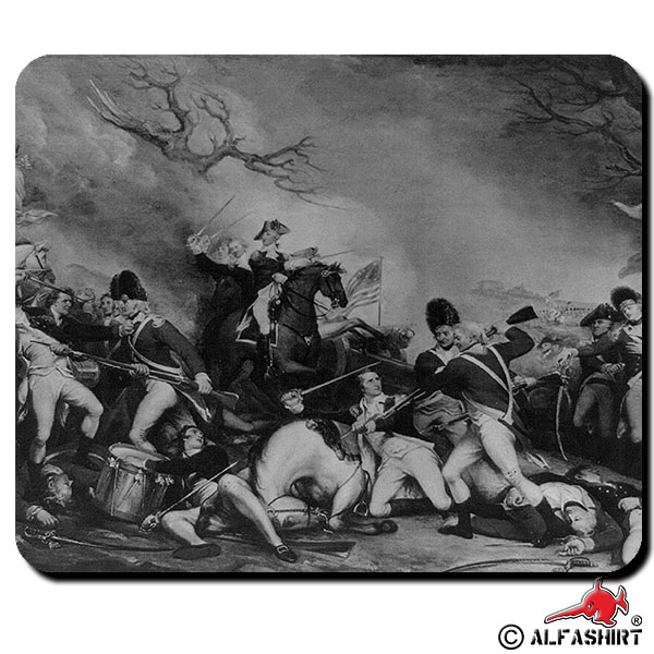 Schlacht von Princeton Gemälde Amerika Unabhängigkeitskrieg Mauspad #16196