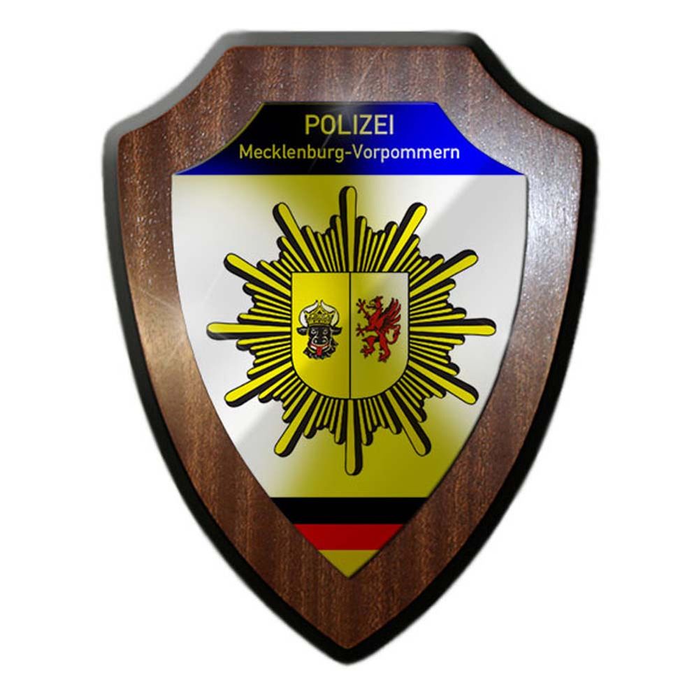 Wappenschild Polizei Mecklenburg-Vorpommern Wappen Abzeichen Schwerin #23076