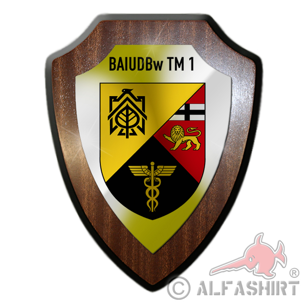 Heraldic shield BAIUDBw TM 1 Federal Infrastructure Environmental Protection Reservist # 30078