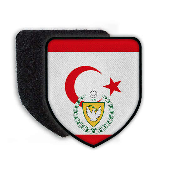 Patch Flagge von Northern Cyprus Landesflagge Bundeswappen Ortswappen  #21705