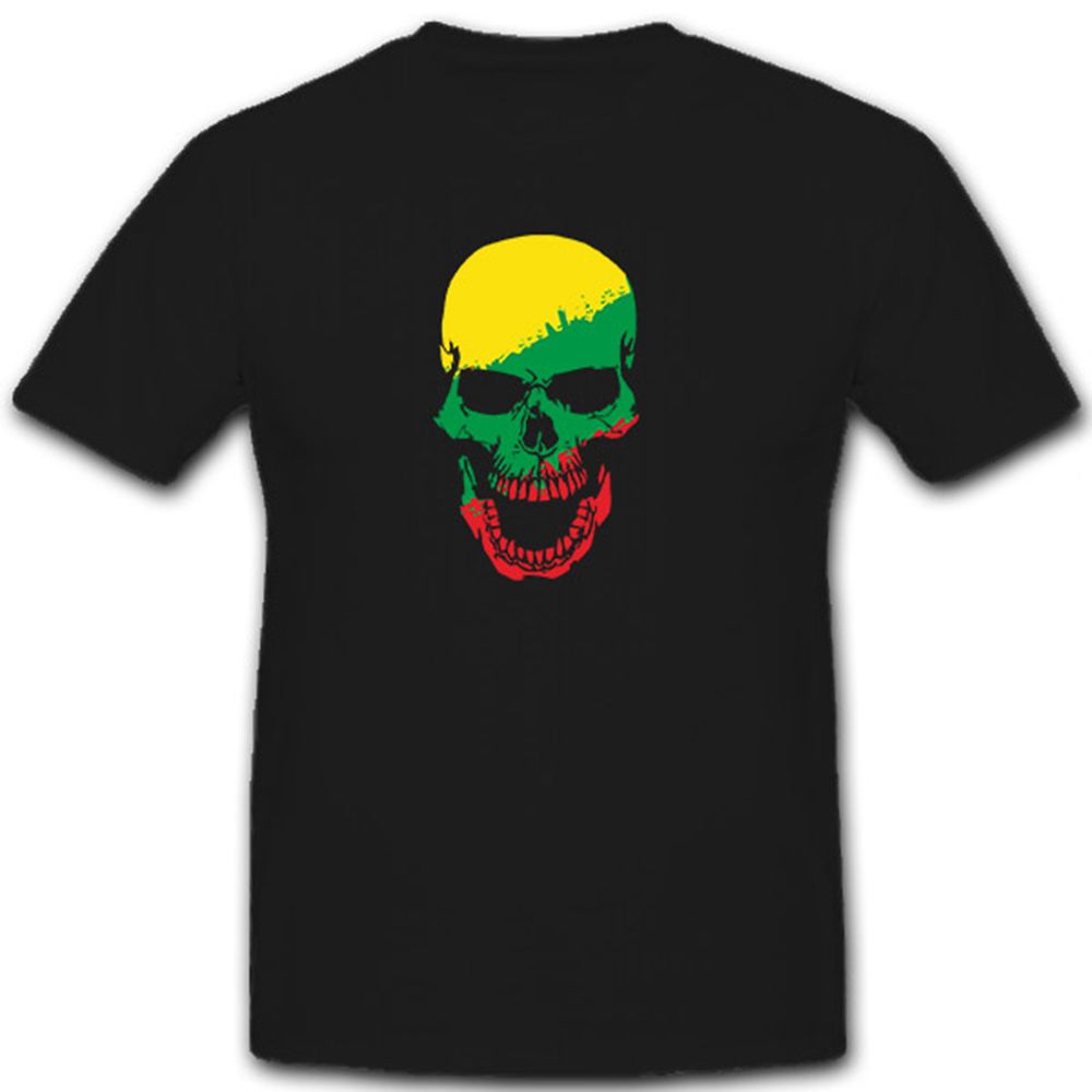 Flagge Litauens-Skull-Schädel-Totenkopf-Land-Leiche-Militär