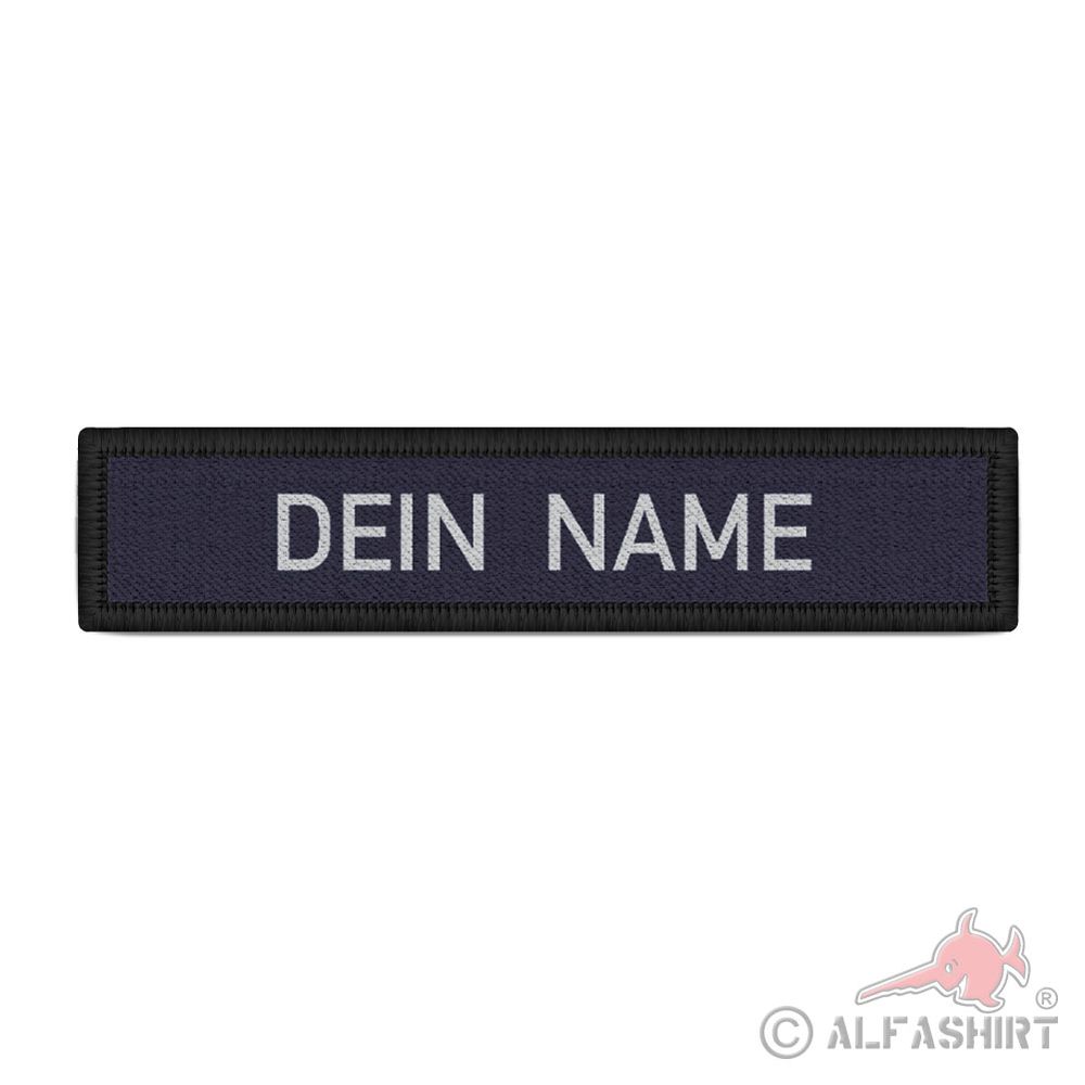 Namenschild Patch Dunkelblau Namen Uniform individuell Name#41079