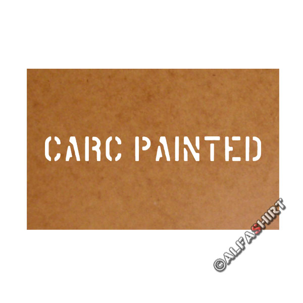 Carc Painted Schablone Bundeswehr Ölkarton Lackierschablone 2,5x13,5cm #15135