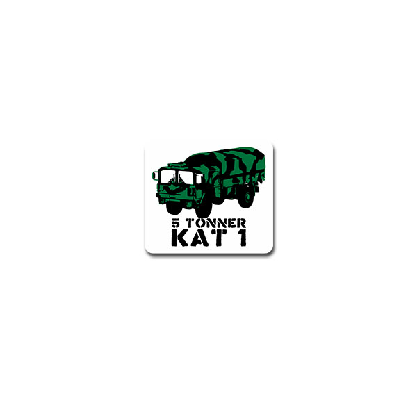 Decal 5 Tonner KAT 1 truck truck all-terrain 8x7cm A4180
