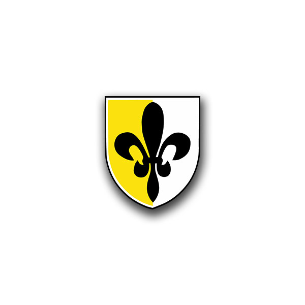 PzBtl 324 sticker sticker tank battalion lily Schwanewede coat of arms 6x7cm A885