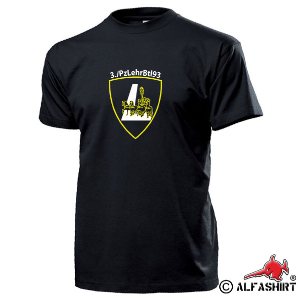 3 PzLehrBtl 93 Panzerlehrbataillon Wappen Abzeichen BW Munster T Shirt #15970