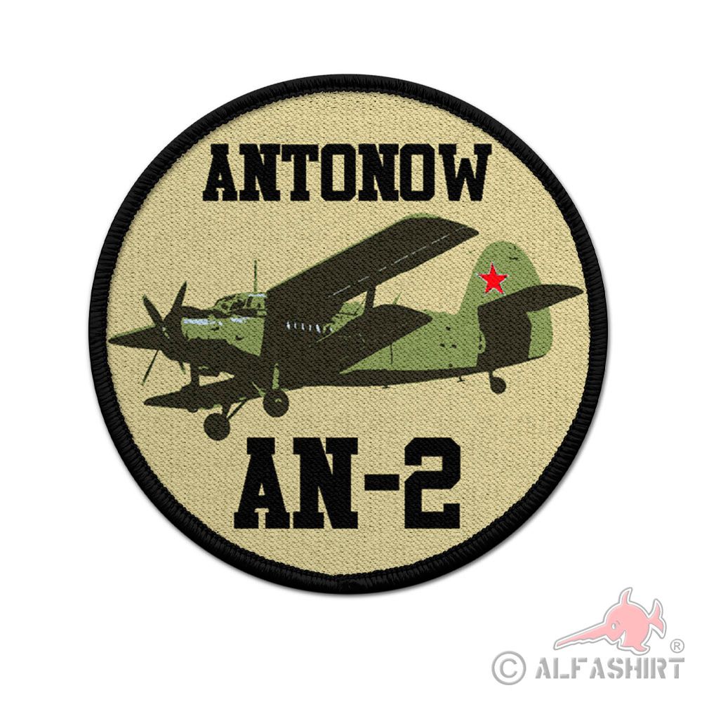 Patch Antonow An-2 Flugzeug Doppeldecker Aufnäher#43382