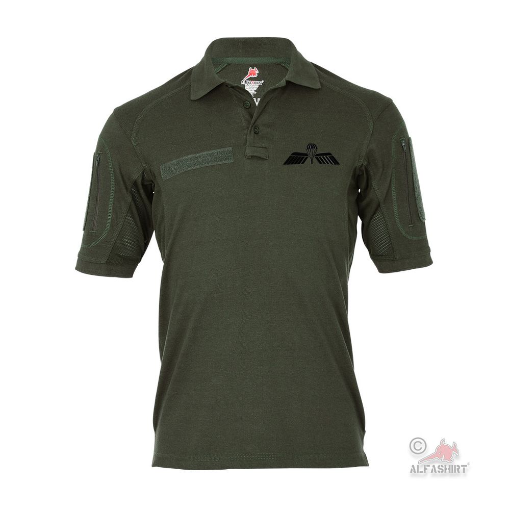 Tactical Polo Shirt EMBROIDERED Parachutist Badge Paratrooper #45567