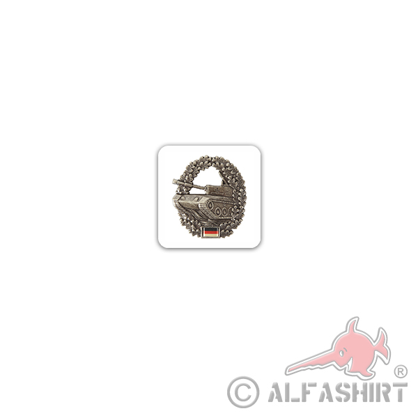 Sticker Barettabzeichen Panzertruppe Panzergrenadier 7x7cm A3224