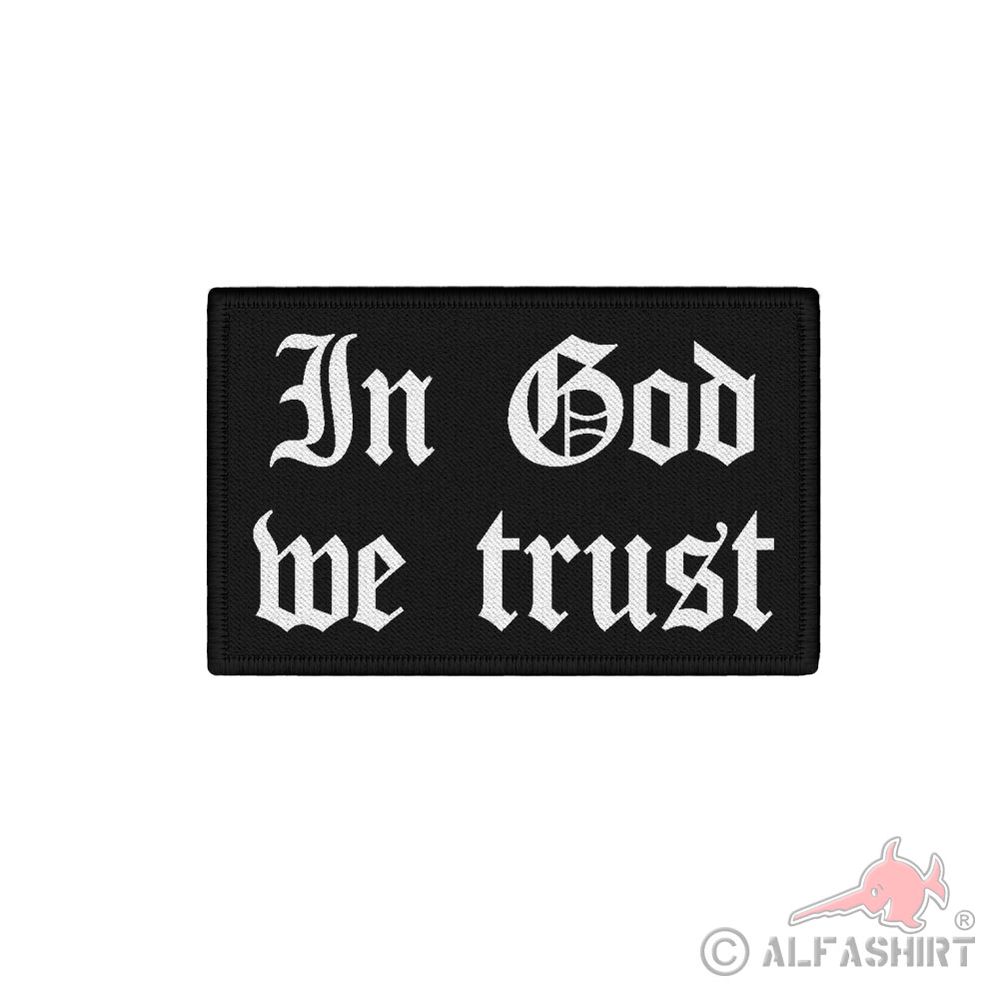 Patch In God we trust Jesus Church God Trust Veteran USA#45411