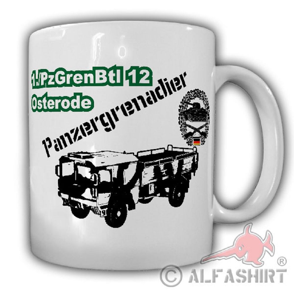 PzGrenBtl 12 Osterode 5 Tonner Panzergrenadierbataillon Kat1 Bund - Tasse #19098