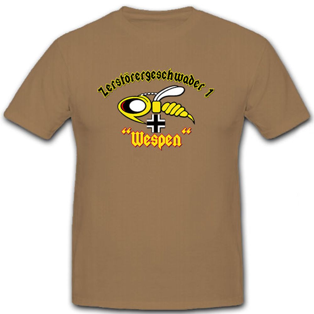 Zerstörergeschwader 1 Wespen Luftwaffe Militär Einheit Wappen - T Shirt #12192