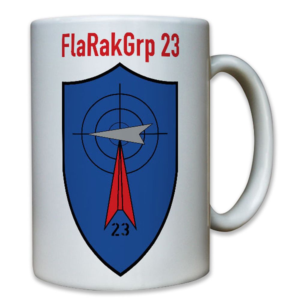 FlaRakGrp 23 Flugabwehrraketengruppe Rakete Bundeswehr Bw Wappen - Tasse #8210