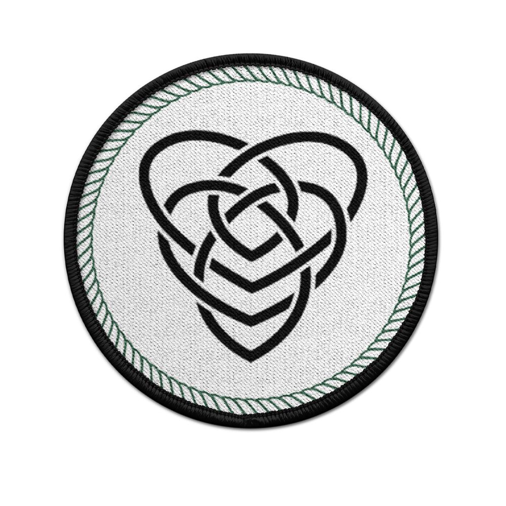 Patch celtic knot symbol daughter father viking hand dyed 75mm # 33703