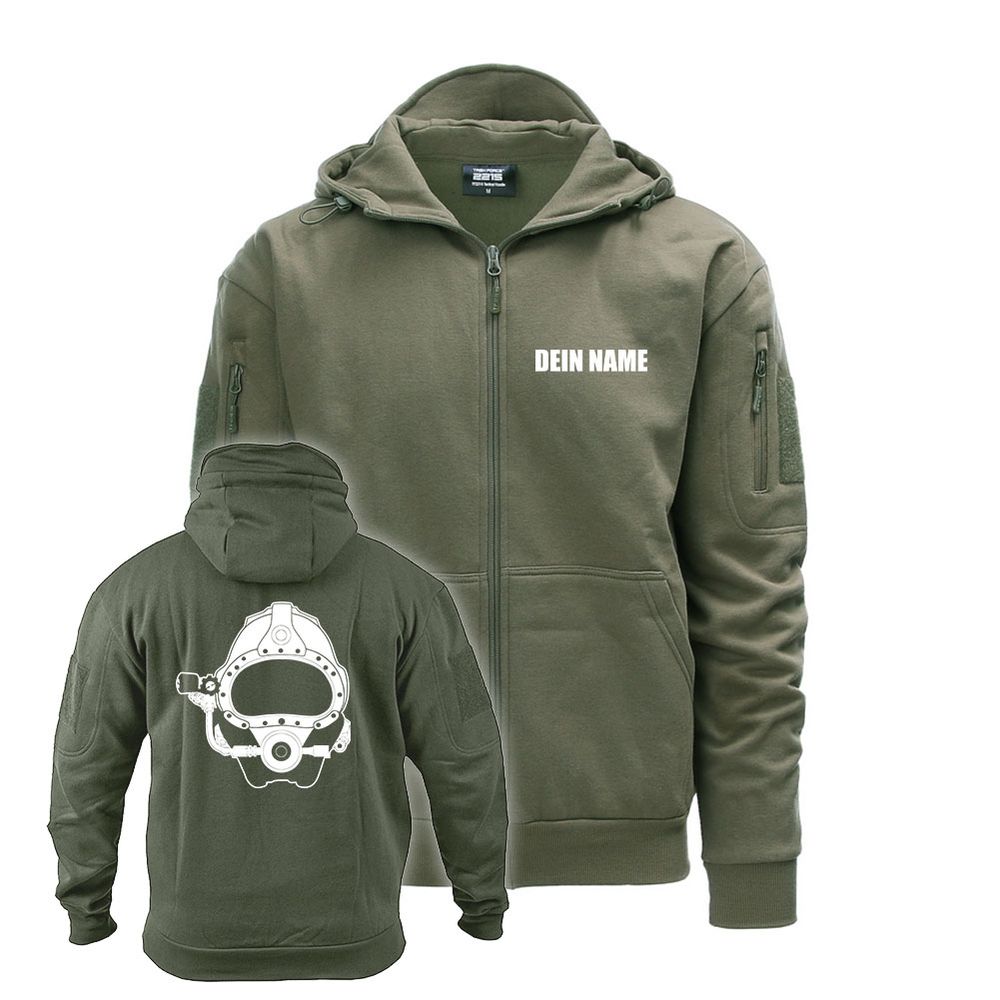 Tactical Hoodie Zipper Bundeswehr Taucher Personalisiert Kampfmittel EOD #41131