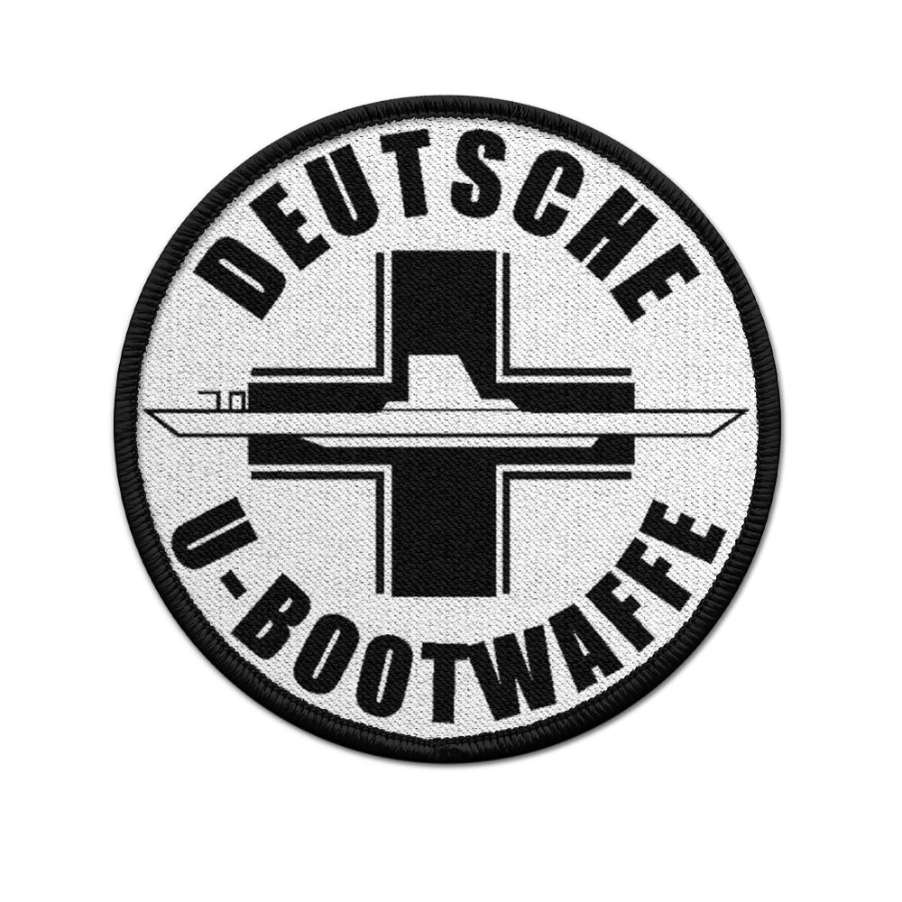 9cm Patch Deutsche U-Bootwaffe WW2 U-Boot Atlantik Abzeichen Aufnäher #33612