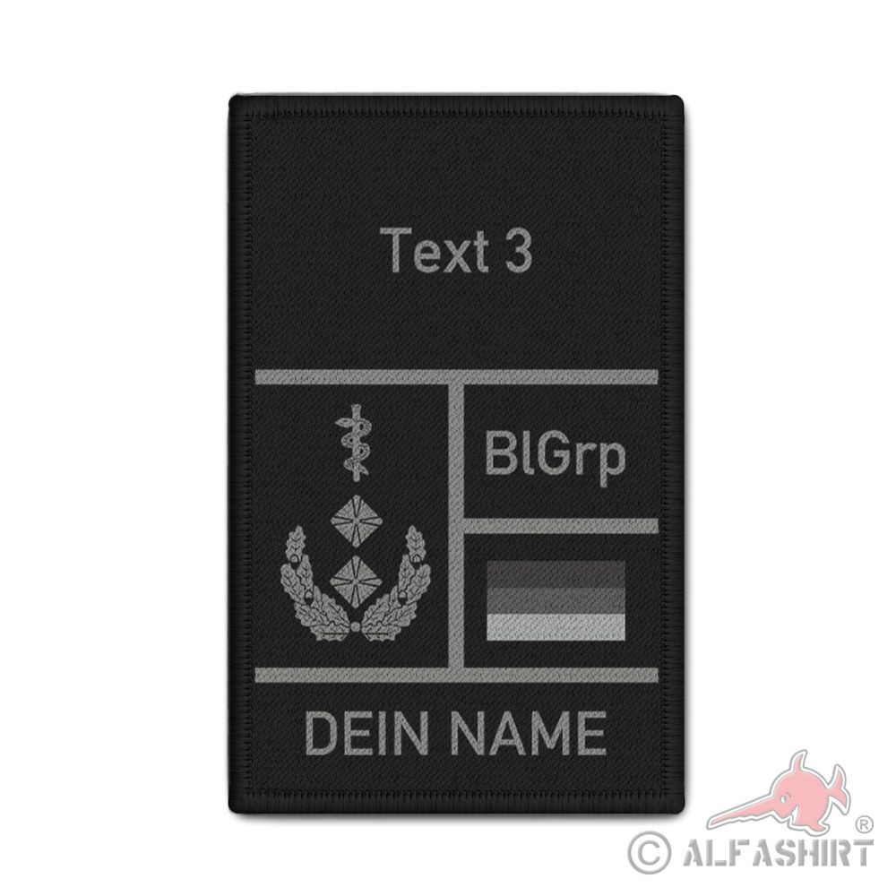 Patch Uniform Rank Blood Group Name GER DE BW Medical Officer Doctor #44645