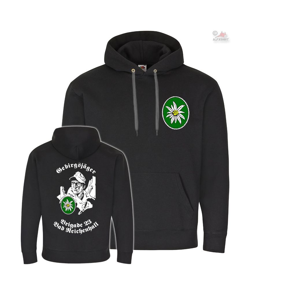 Hoodie GebJgBrig 23 Gebirgsjäger - Brigade Bad Reichenhall Germany # 35741