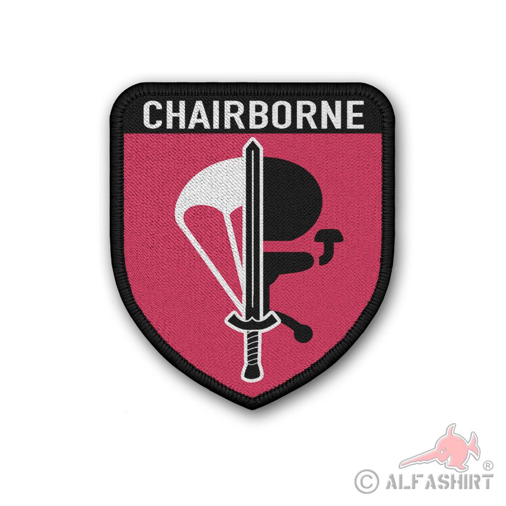 Patch CHAIRBORNE Office Soldier Paratrooper GeZi Airborne Fun Chair#41372