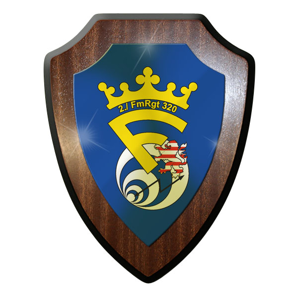Wappenschild / Wandschild / Wappen - 2. FmRgt 320 Fernmelde Regiment #11642