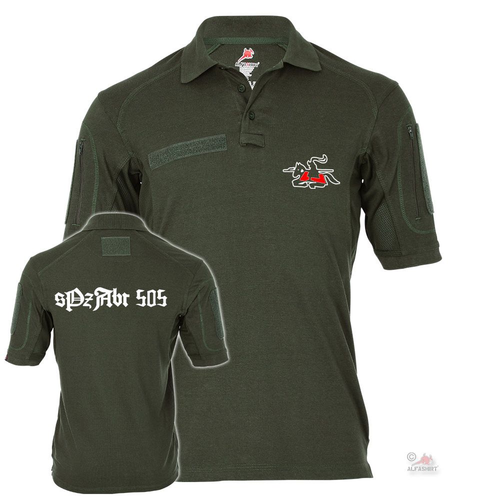 Tactical polo shirt ALFA sPzAbt 505 heavy tank division BW Fight # 19693