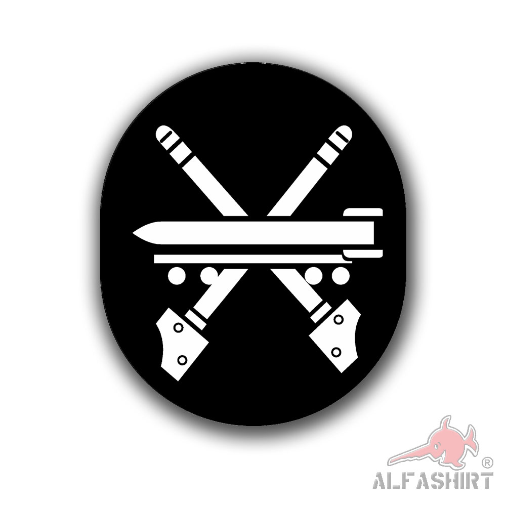 Sticker NVA service career 18x15cm artillery and weapons technician #A6334