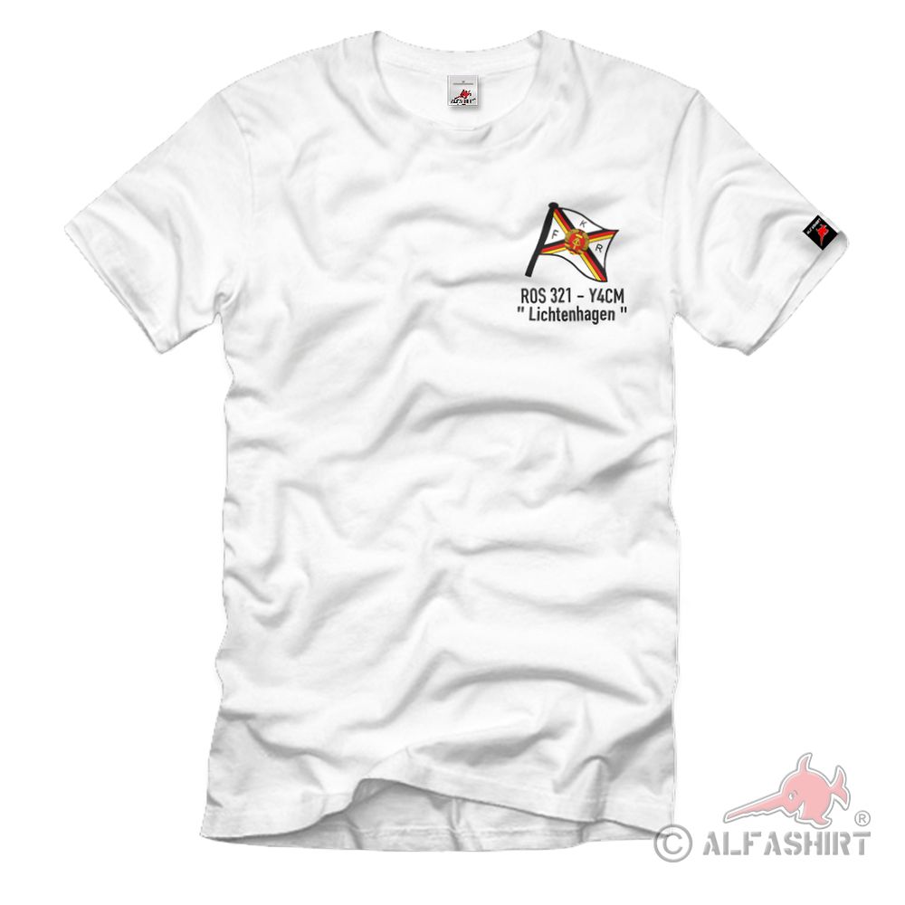 Flagge Fischkombinates Lichtenhagen Volksmarine Hochseefischerei T-Shirt #37098