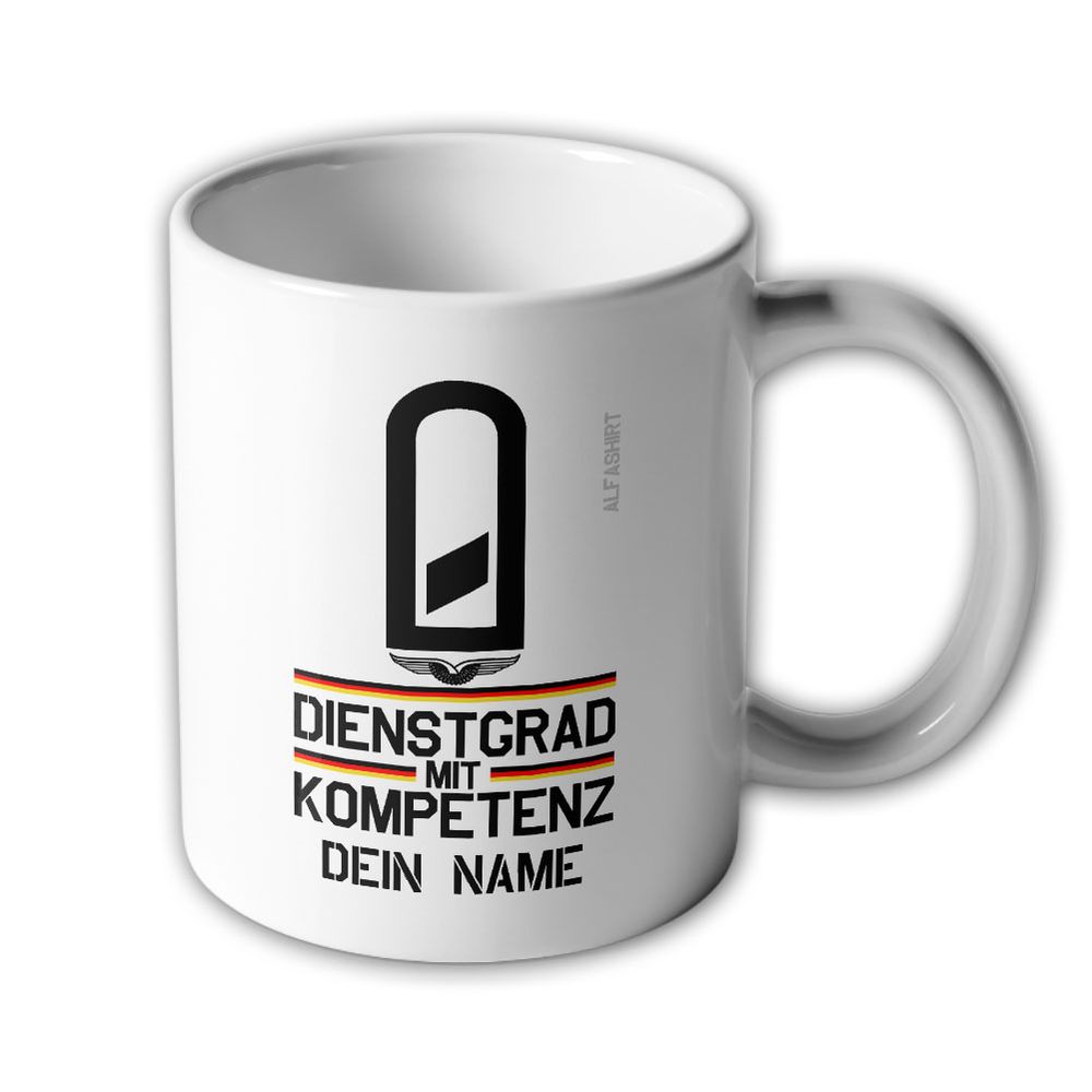 Tasse personalisierbar Dienstgrad mit Kompetenz Korporal BW Luftwaffe OR#46672